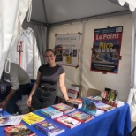 Hôtesse au salon du Livre pour Le Point