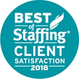 Synergis was awarded Best of Staffing Client Satisfaction 2018.